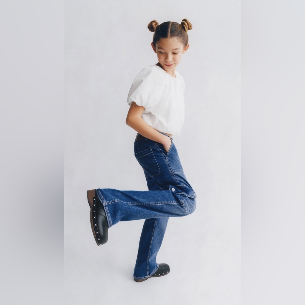 NWT ZARA KIDS/ STUDDED BUCKLED CLOGS
